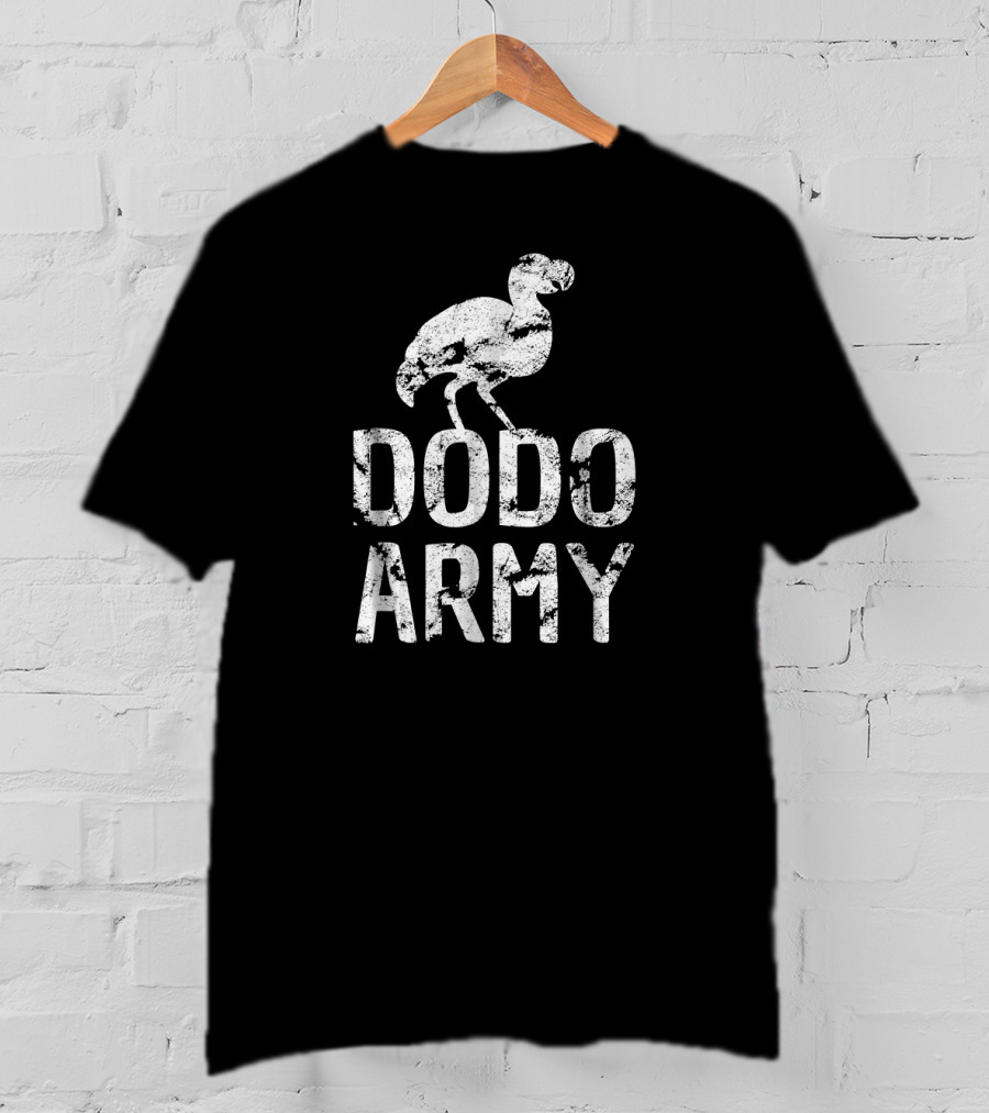 Dodo Army Vintage Style Distressed Look T-Shirt