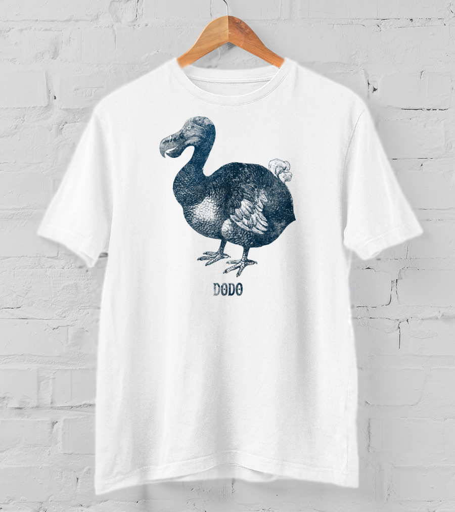 Dodo Bird Classic Illustration With Text T-Shirt