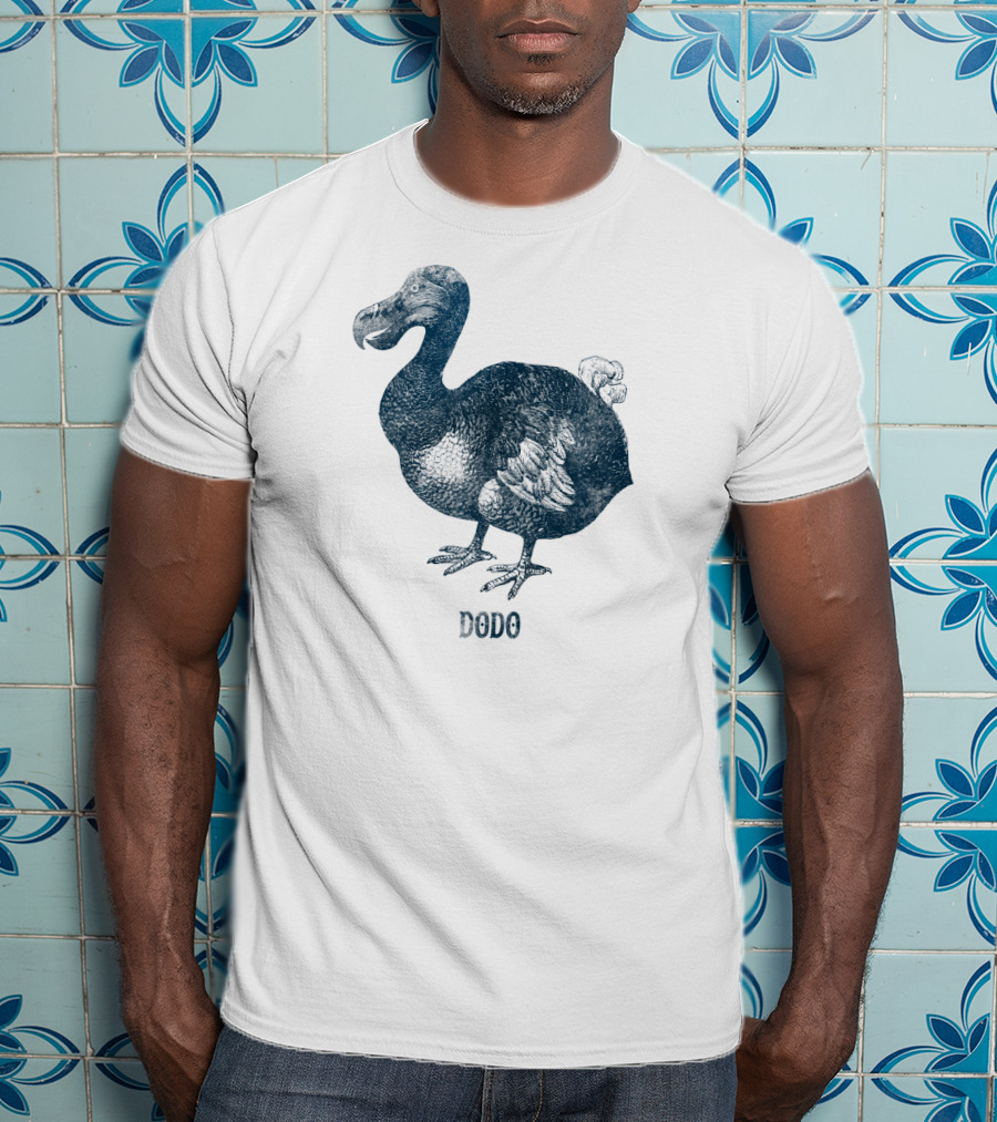 Dodo Bird Classic Illustration With Text T-Shirt