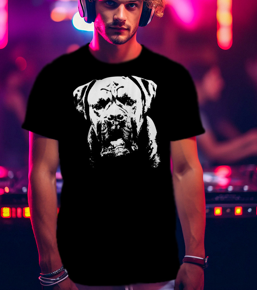 Dog Lovers Boxer Face T-Shirt