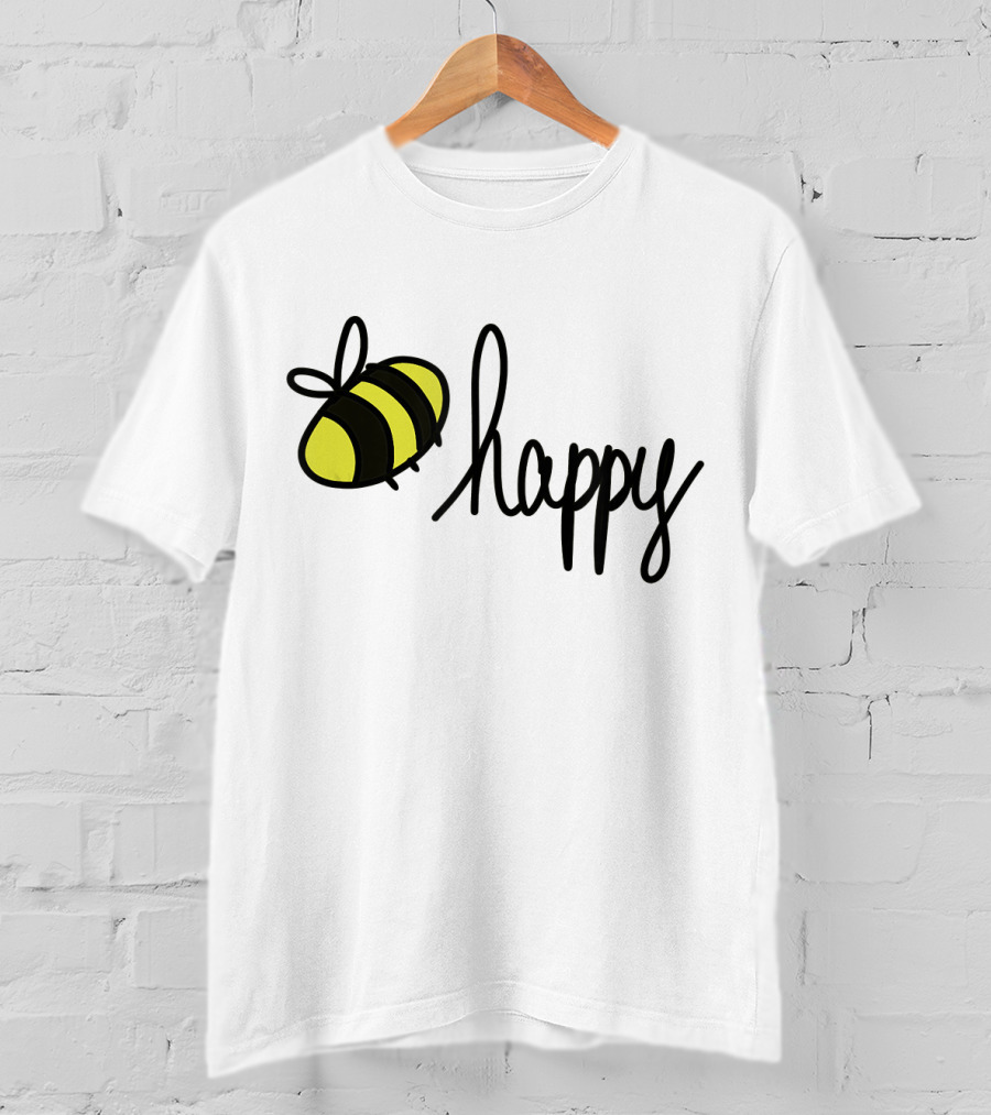 Happy Doodle Bee Handrawn T-Shirt