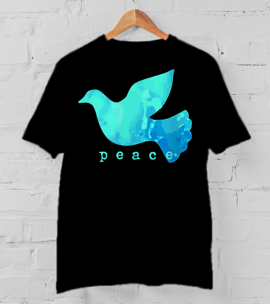 Dove Of Peace Blue Bird Affirma Peace T-Shirt