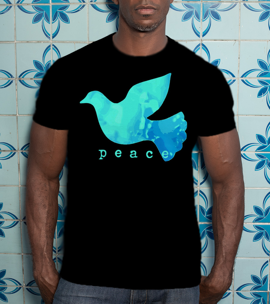 Dove Of Peace Blue Bird Affirma Peace T-Shirt