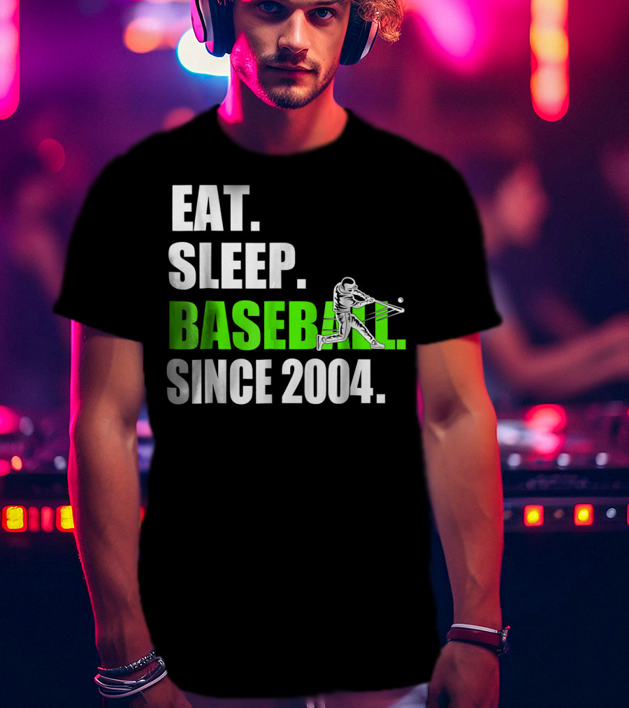 EAT SLEEP BASEBALL SINCE 2004 BATTER T-Shirt