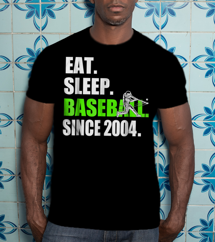 EAT SLEEP BASEBALL SINCE 2004 BATTER T-Shirt