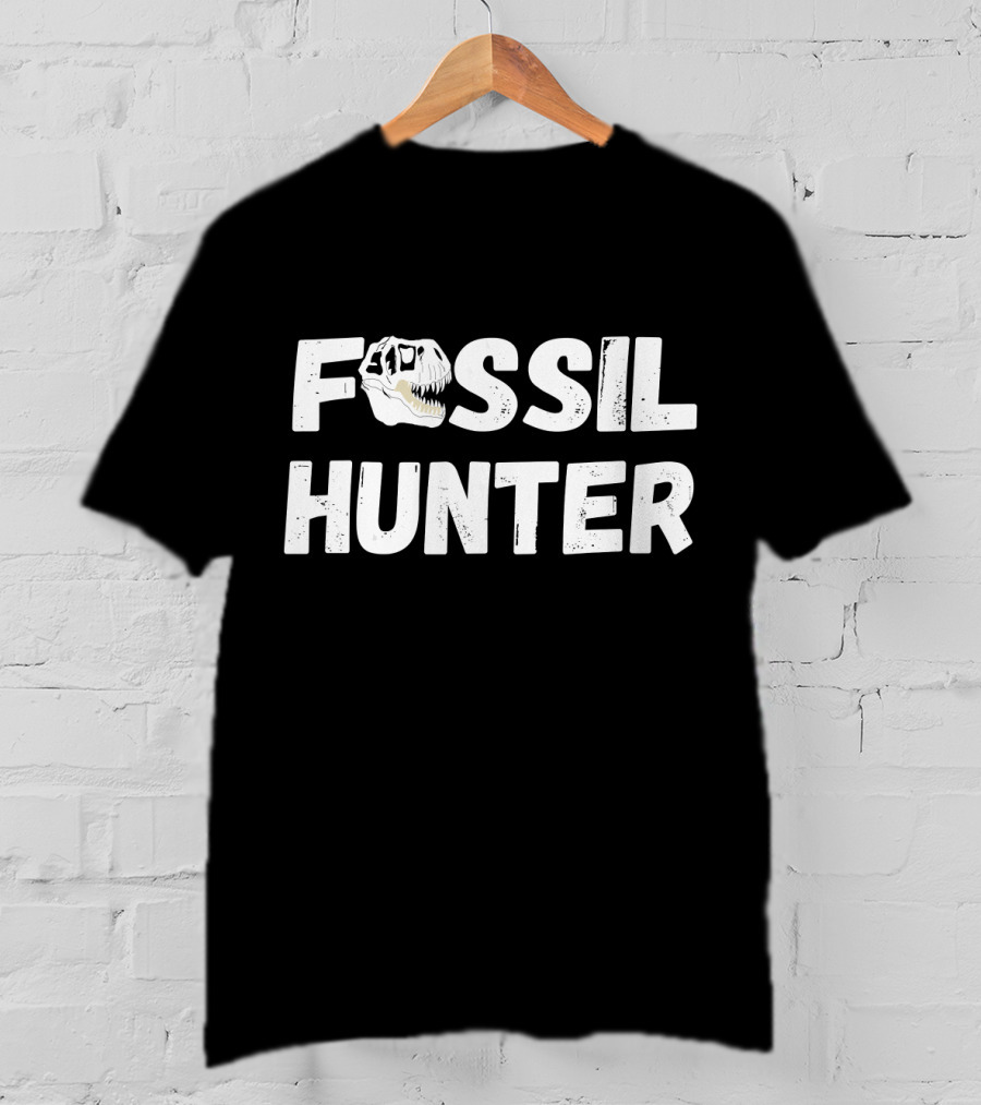 Fossil Hunter Dinosaur Archeology T-Rex Skull T-Shirt
