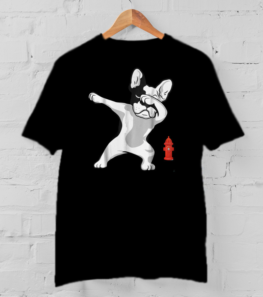 French Bulldog Frenchie Dabbing Lover Puppy Fire Hydrant T-Shirt