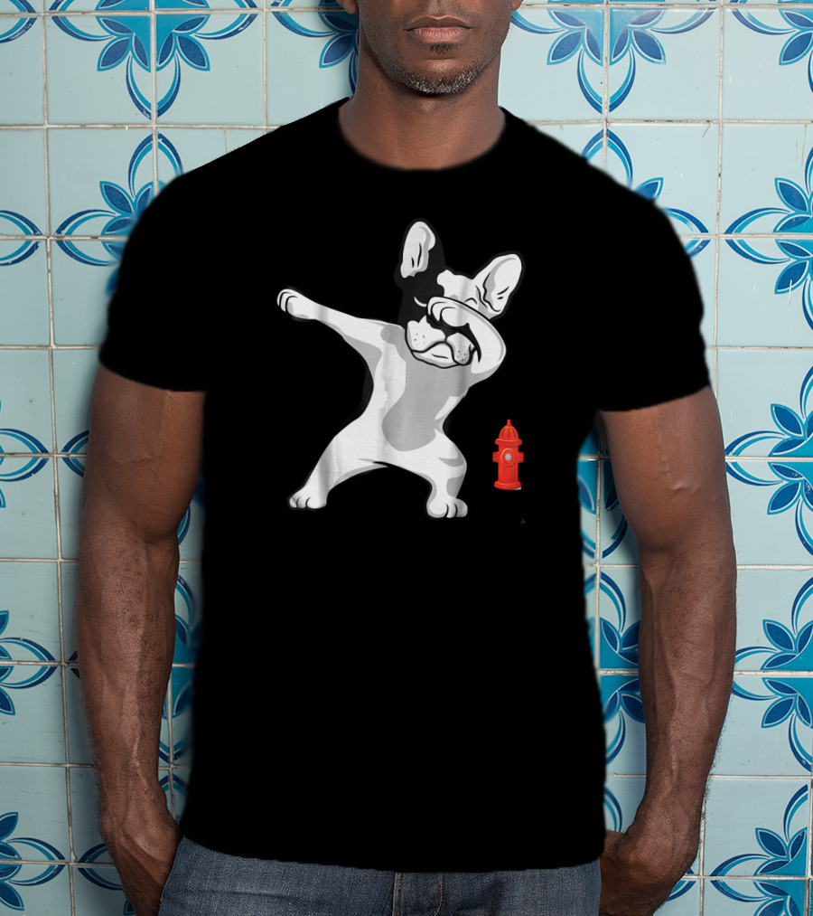 French Bulldog Frenchie Dabbing Lover Puppy Fire Hydrant T-Shirt