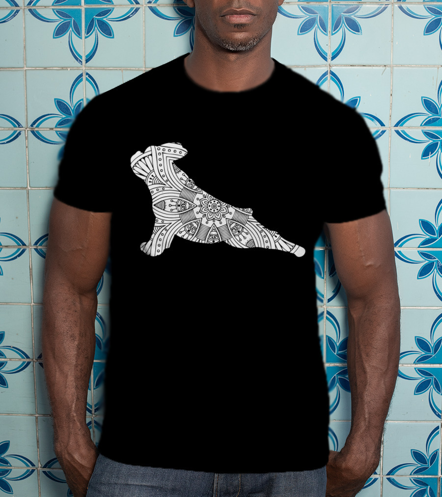 French Bulldog Yoga Mandala T-Shirt