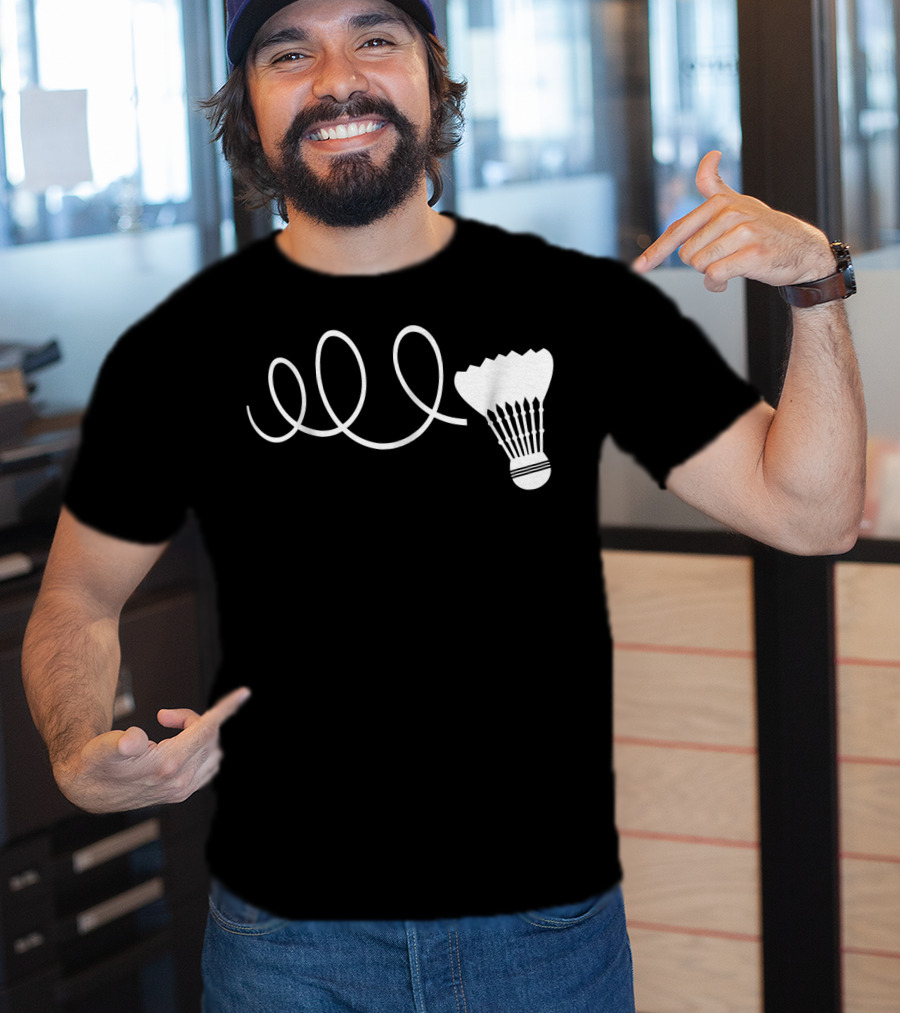 Elo Funny Badminton Shuttle Loop T-Shirt