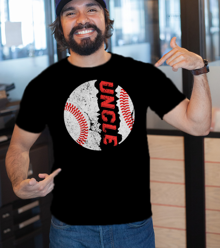 Uncle Funny Baseball Softball Fat Ball T-Shirt