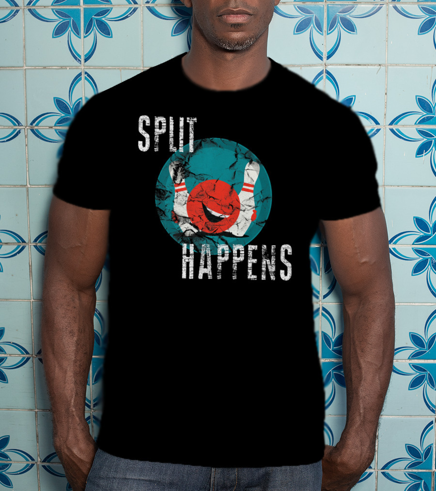 Split Happens Bowling Humor T-Shirt