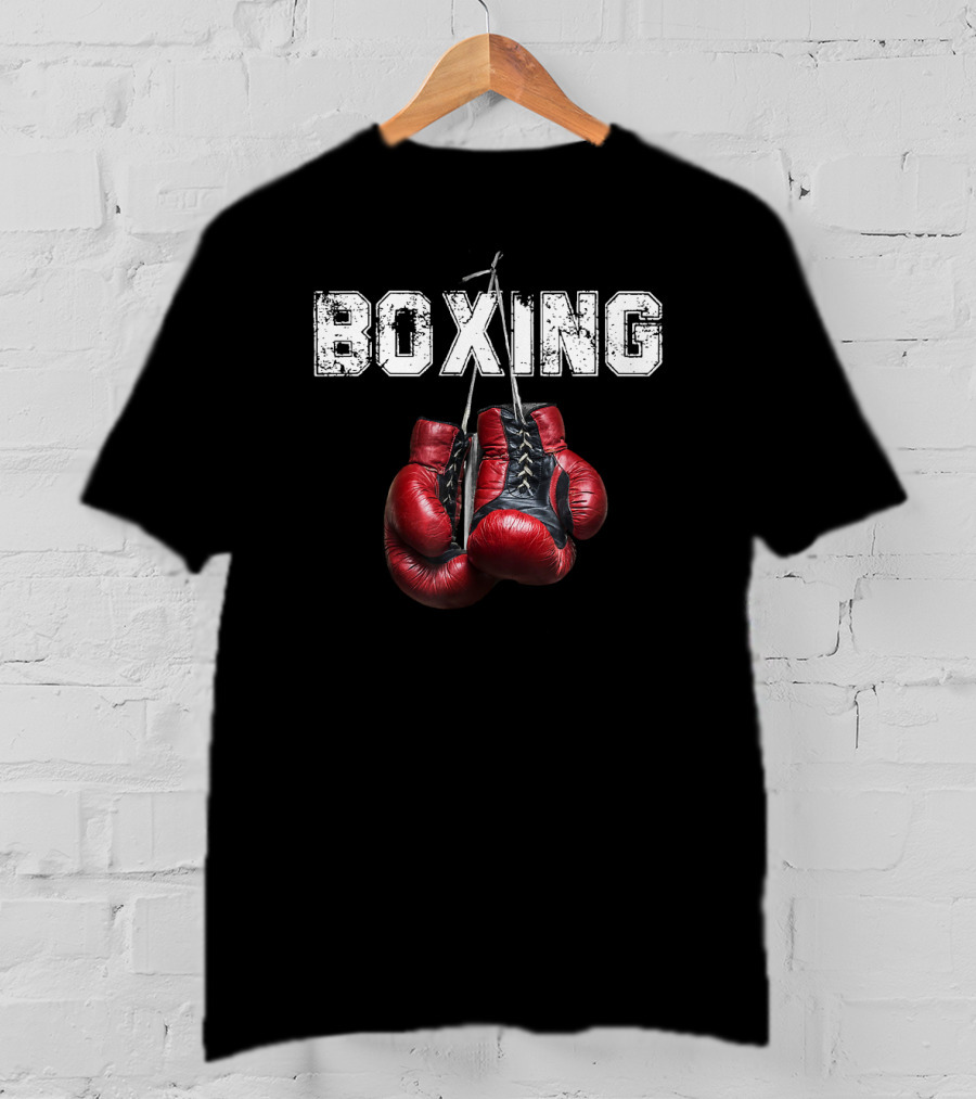 Boxing I Love Boxing Funny Boxing Gloves T-Shirt