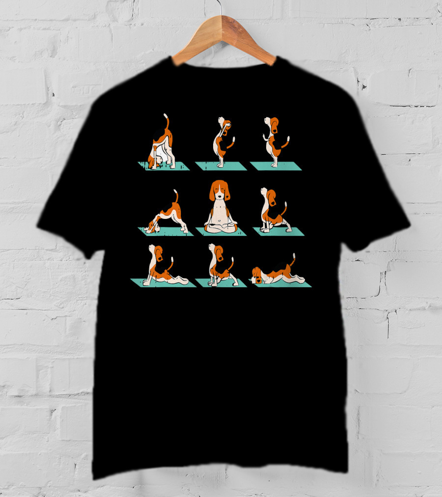 Dog Yoga Poses Namaste Funny Lover T-Shirt