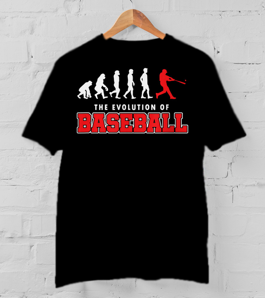 The Evolution Of Baseball Player Swing Progression T-Shirt