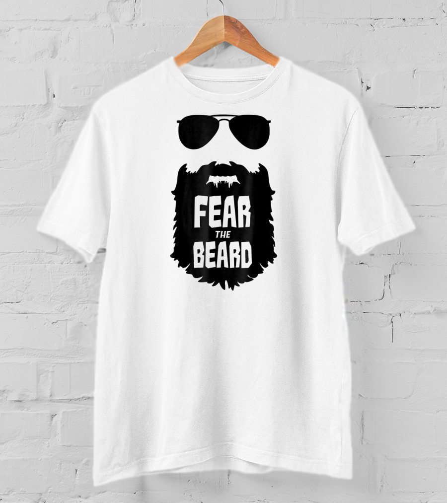 Fear The Beard Funny Sunglasses T-Shirt