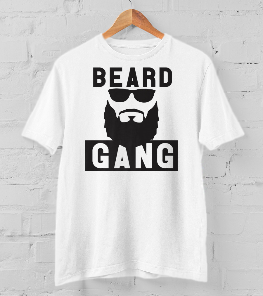 Beard Gang Funny Men's Beard Sunglasses T-Shirt