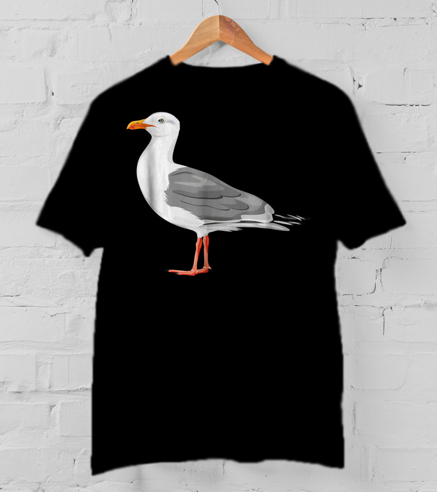 Funny Seagull Ocean Lover Coastal Bird T-Shirt