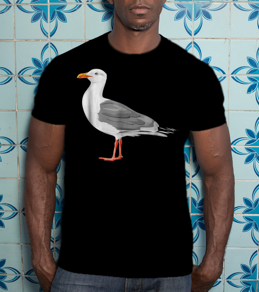 Funny Seagull Ocean Lover Coastal Bird T-Shirt