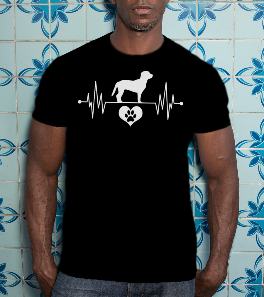 Vintage Beagle Owner Heartbeat Love T-Shirt