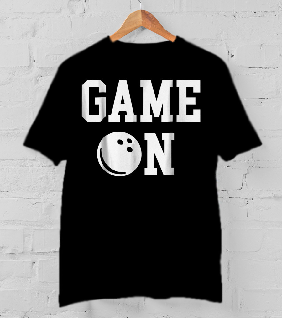 GAME ON Bowling Ball Icon Strike T-Shirt