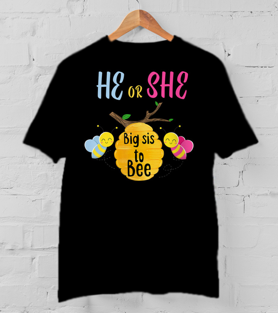 He Or She Big Sis To Bee T-Shirt