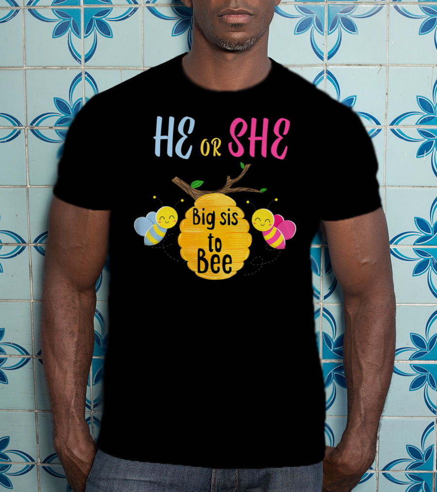 He Or She Big Sis To Bee T-Shirt