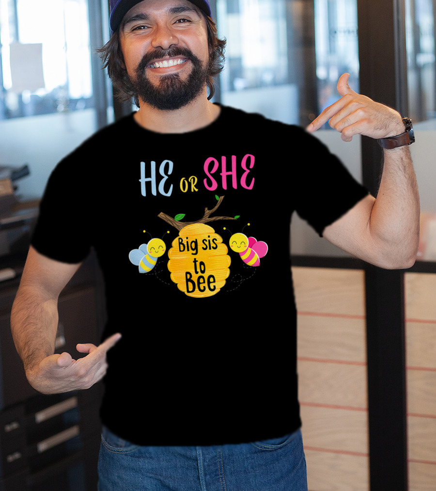 He Or She Big Sis To Bee T-Shirt