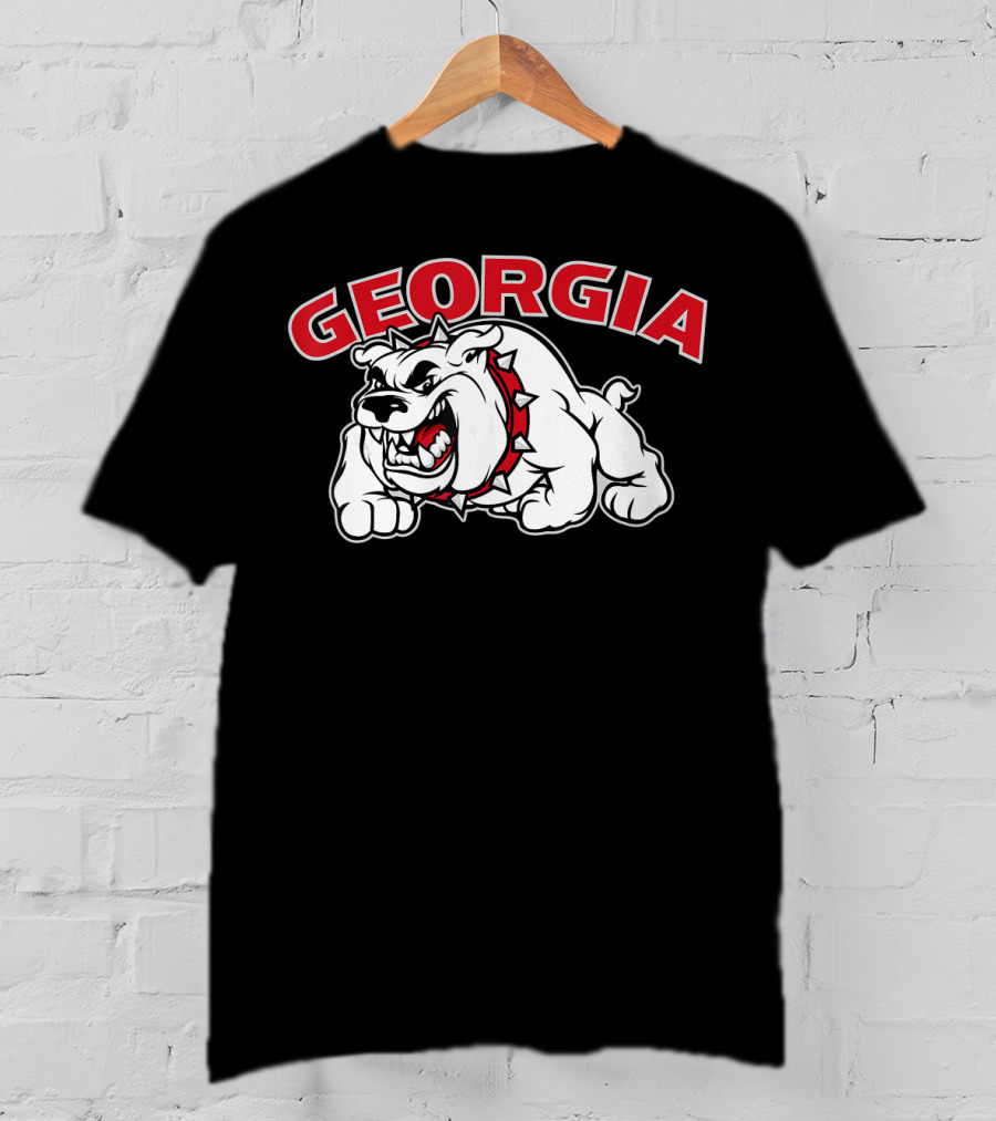 Georgia Bulldogs Aggressive Mascot Bulldog T-Shirt