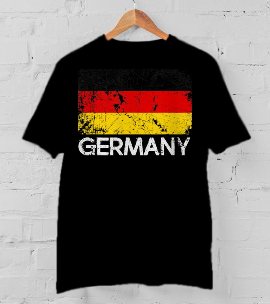 German Flag Vintage Germany Black Red Yellow Classic T-Shirt
