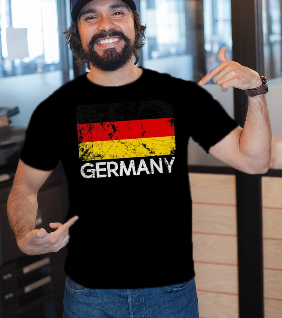 German Flag Vintage Germany Black Red Yellow Classic T-Shirt
