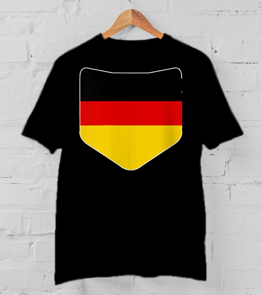 Germany Flag Pocket Print Country Emblem German Colors T-Shirt