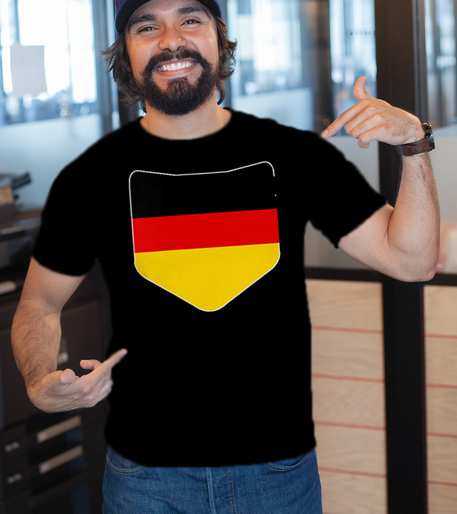Germany Flag Pocket Print Country Emblem German Colors T-Shirt