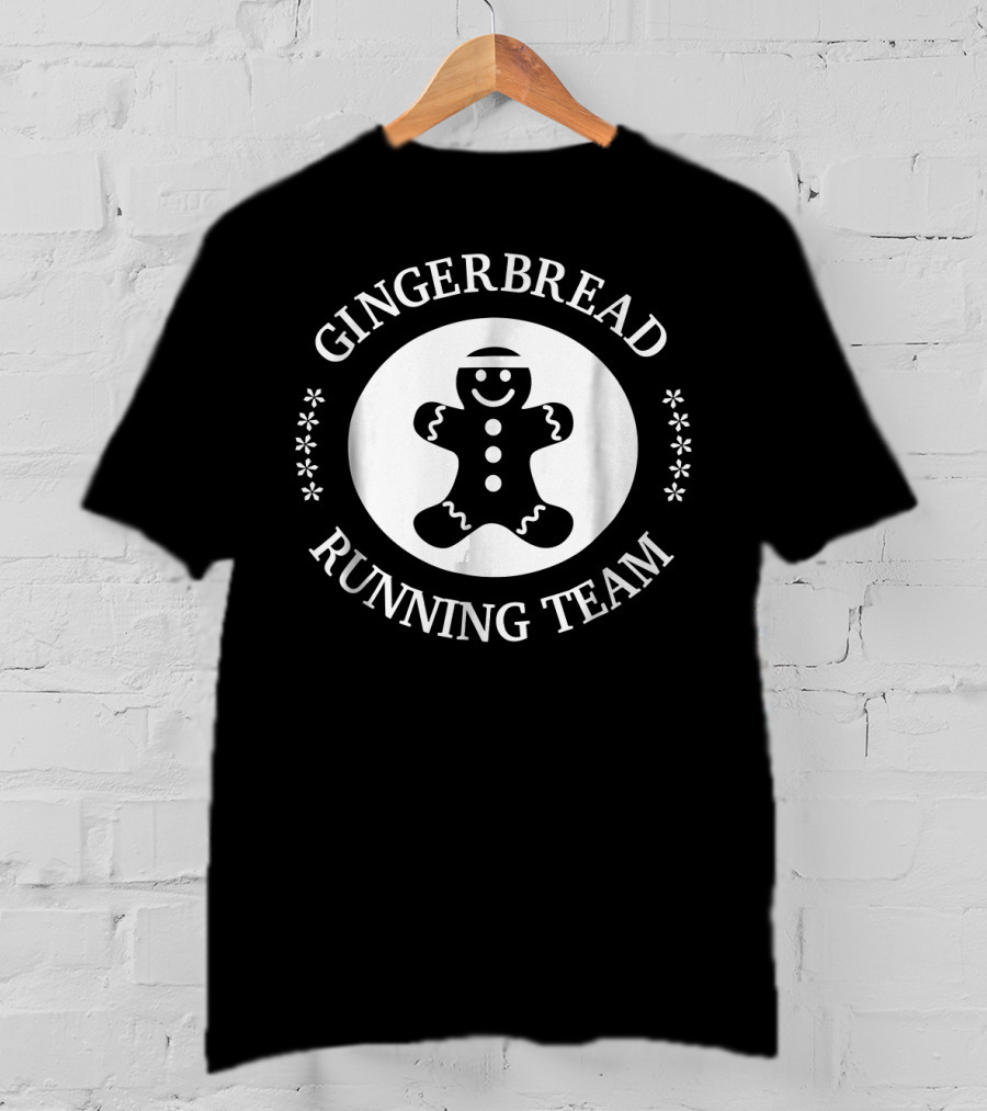 Gingerbread Running Team Holiday Cookie Squad T-Shirt