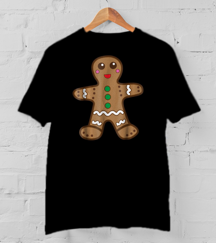 Gingerbread Man Cookie Holiday Baking Fun T-Shirt
