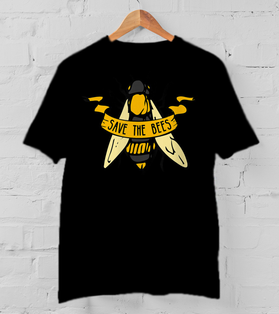 Save The Bees Fight Climate Change Global Warming T-Shirt