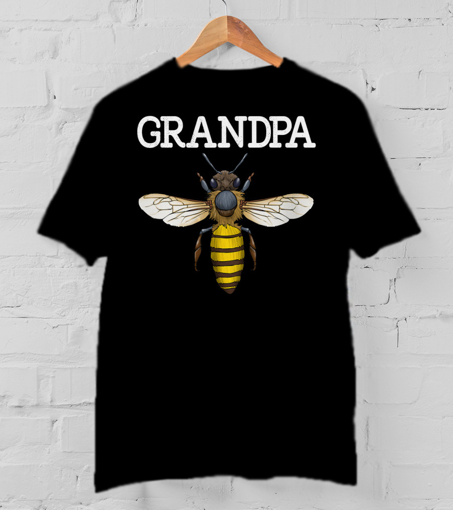 Grandpa Bee Cute Funny Bee Keeper Bee T-Shirt