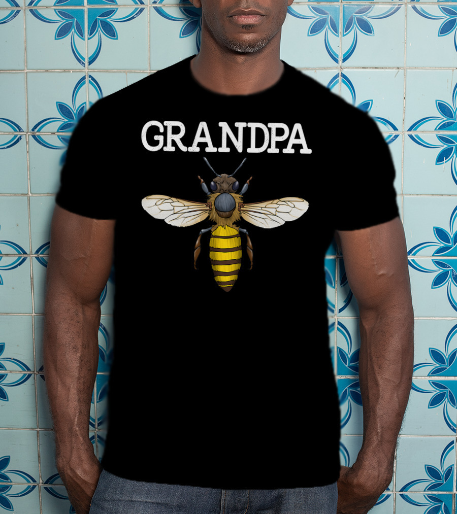 Grandpa Bee Cute Funny Bee Keeper Bee T-Shirt