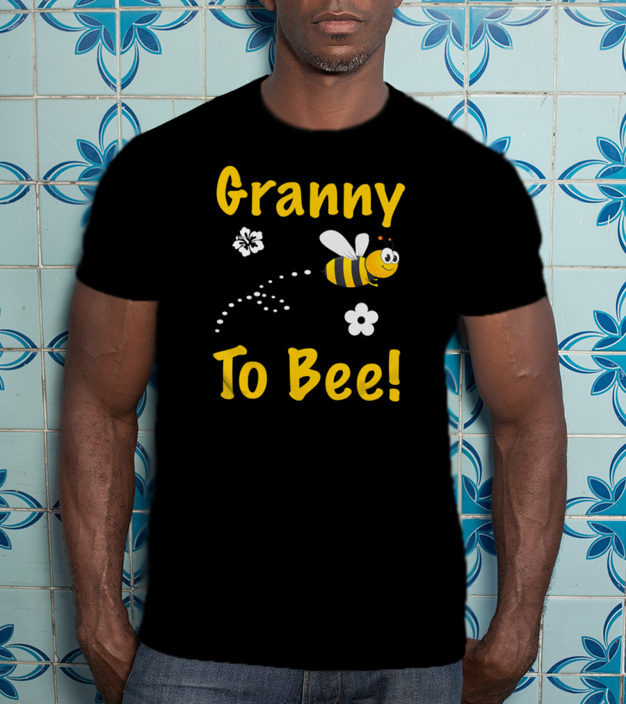 Granny To Bee Granny Bee Flowers T-Shirt