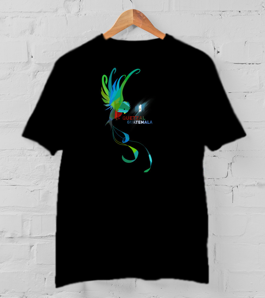 Quetzal Guatemala Vibrant National Bird T-Shirt