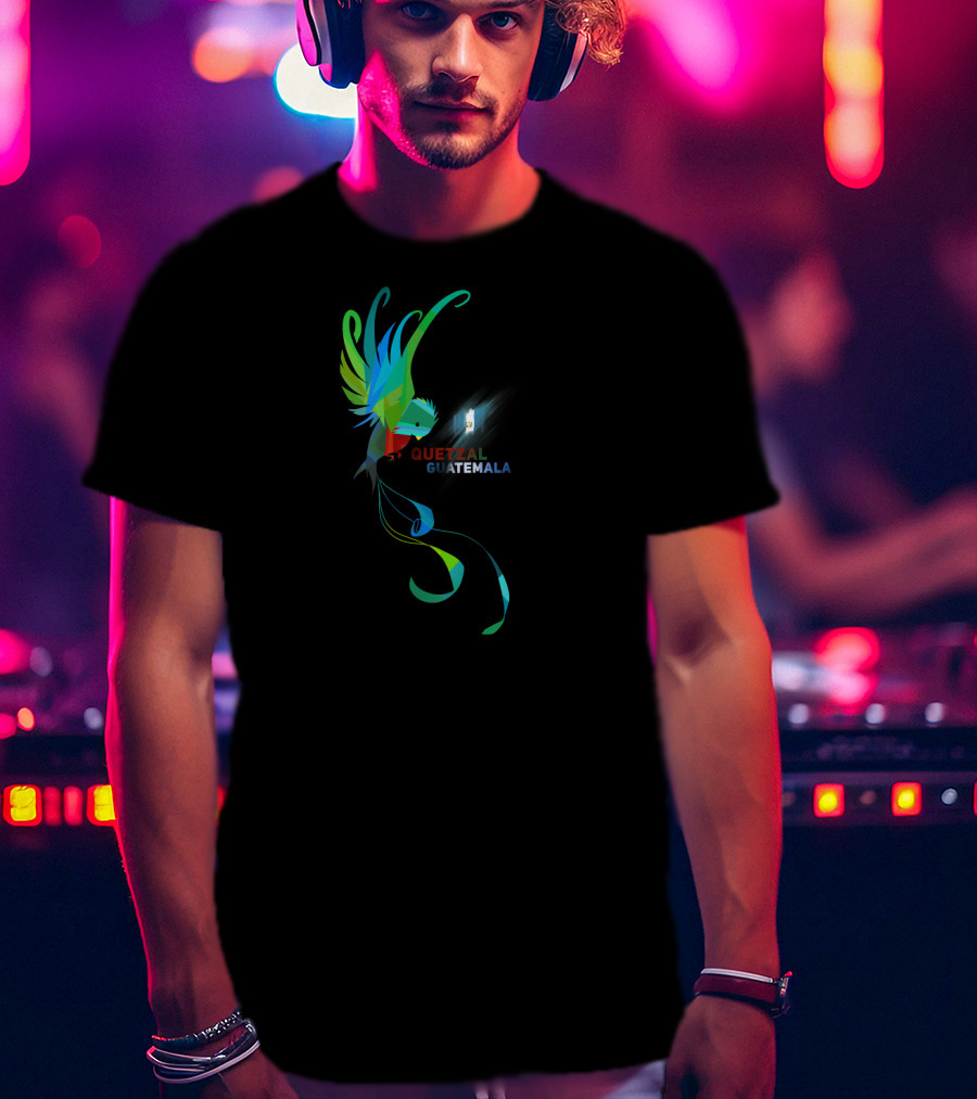 Quetzal Guatemala Vibrant National Bird T-Shirt