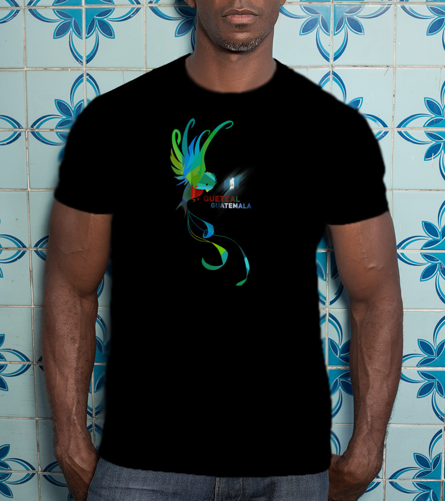 Quetzal Guatemala Vibrant National Bird T-Shirt