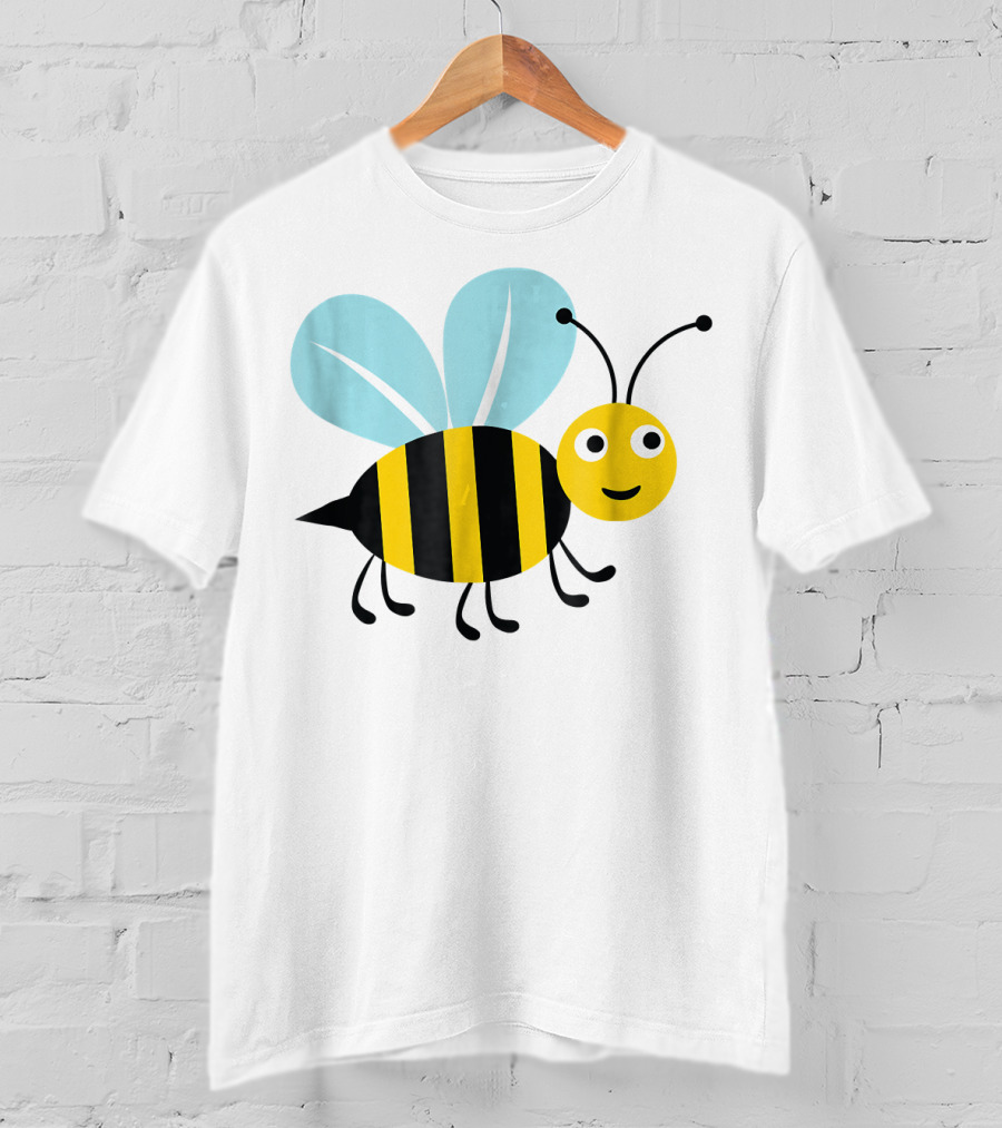 Happy Honey Bee Cute Cartoon T-Shirt