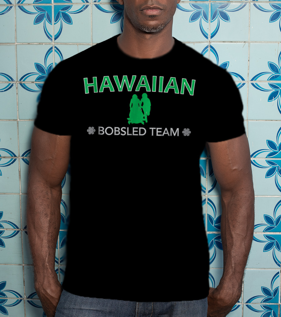 Hawaiian Bobsled Team Snowflake T-Shirt