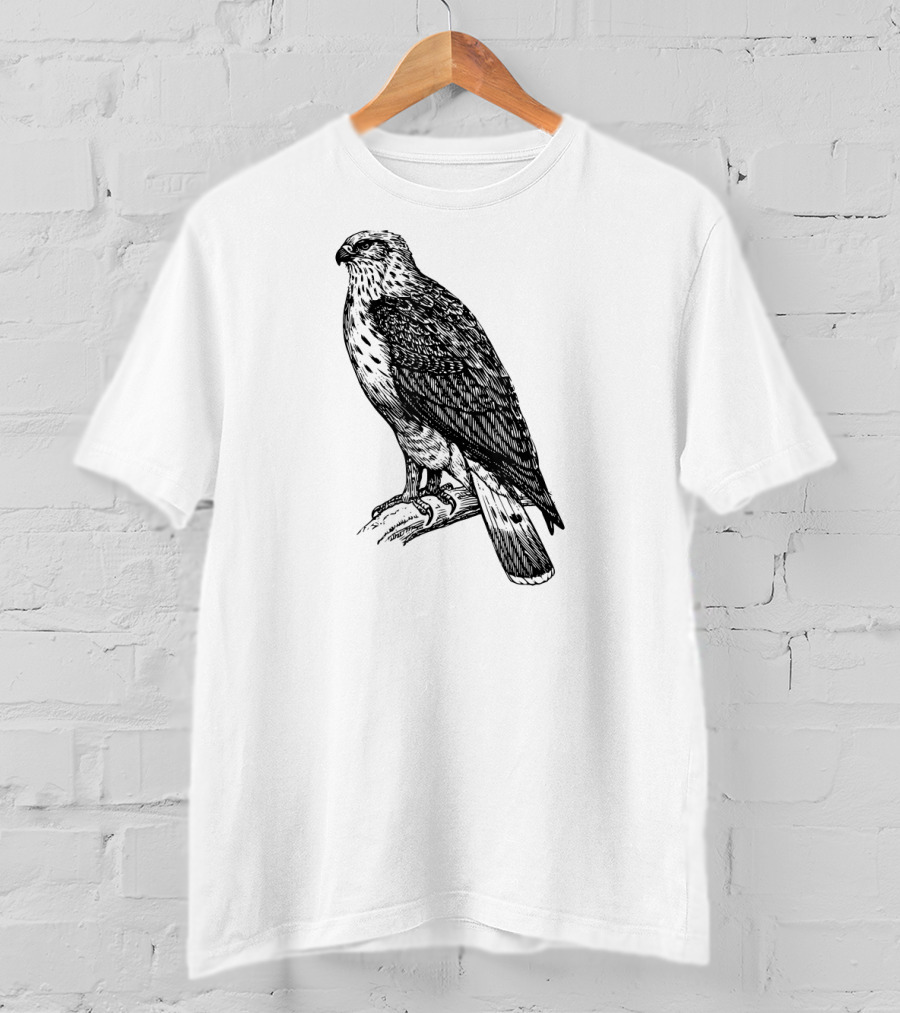 Hawk Ornithology Black Bird T-Shirt