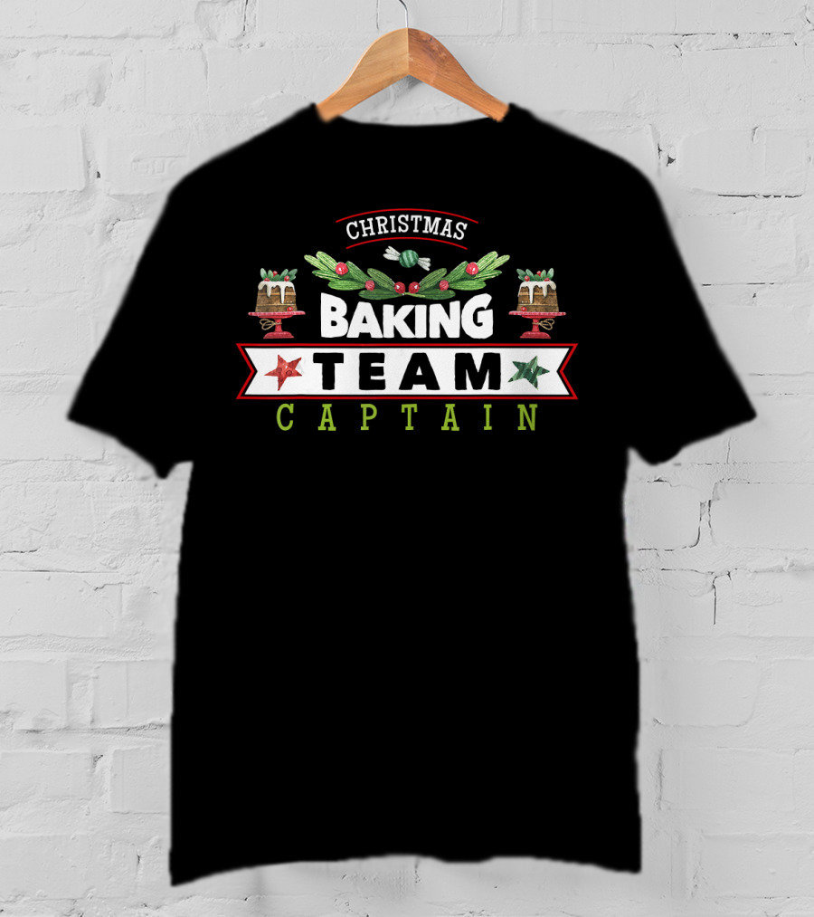 Christmas Baking Team Captain Holiday Cookie T-Shirt