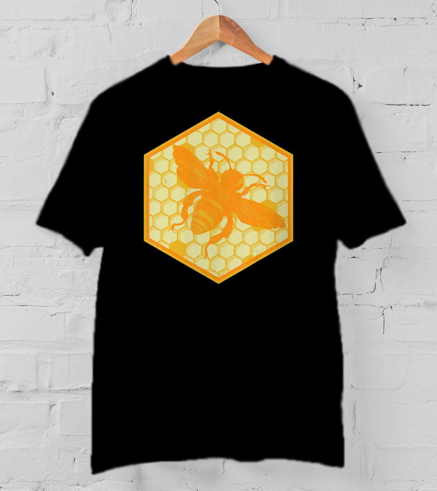Honey Bees Honey Comb Bee T-Shirt