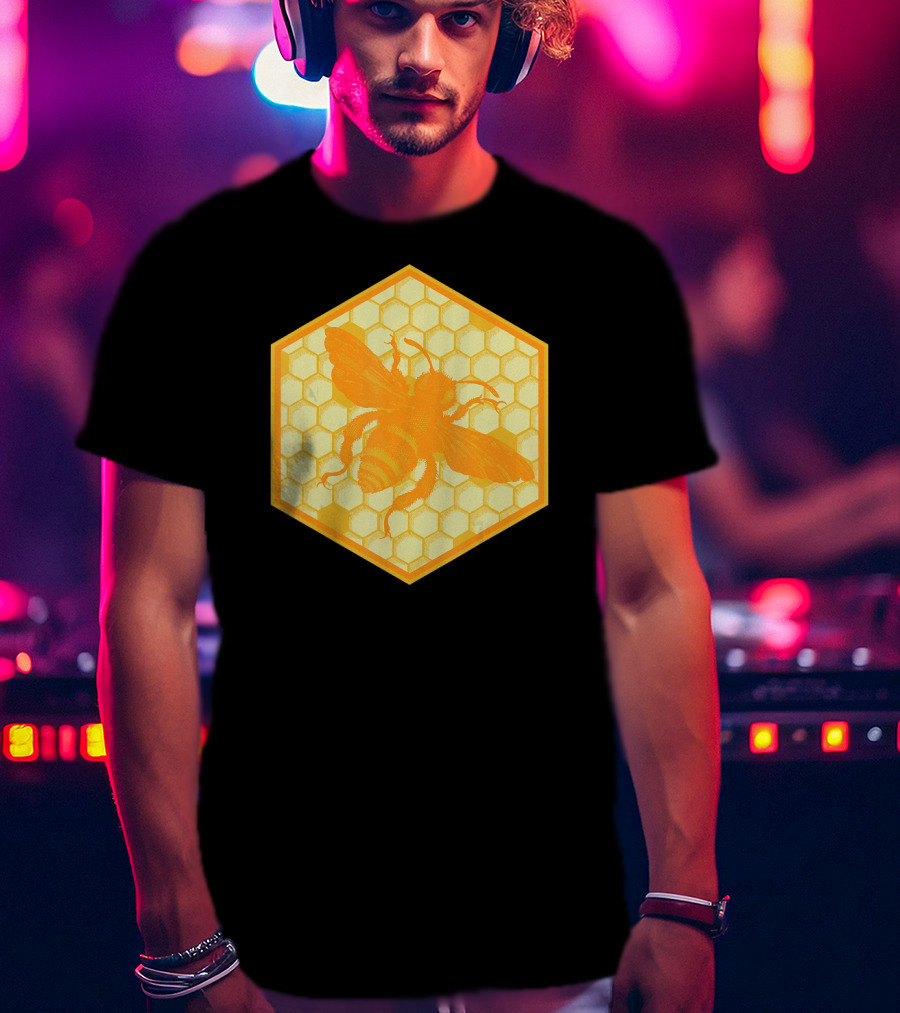 Honey Bees Honey Comb Bee T-Shirt