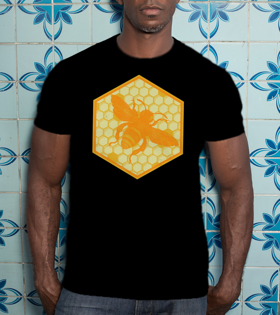 Honey Bees Honey Comb Bee T-Shirt
