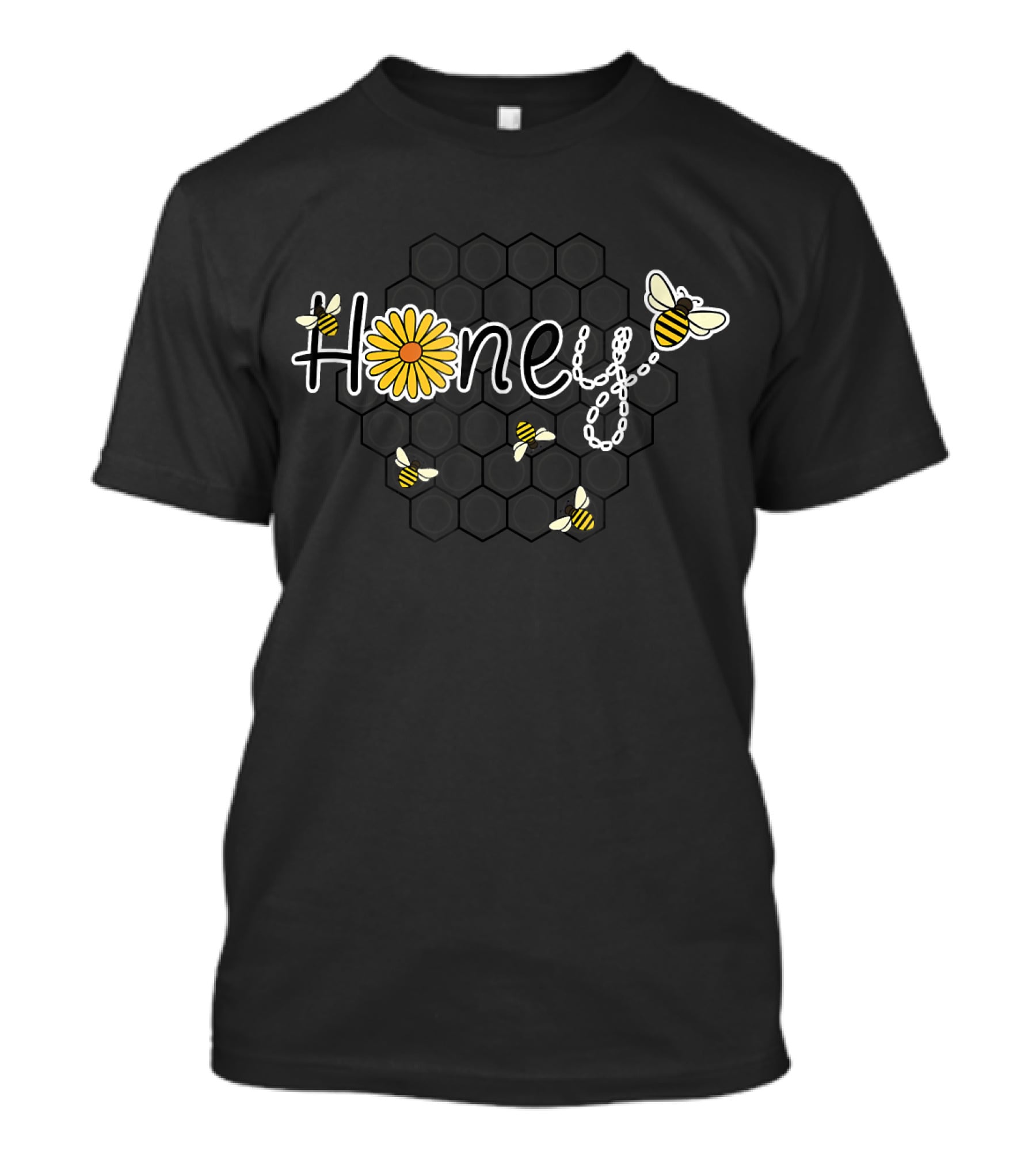 Honey Flower Honeybees Honeycomb Beekeeper T-Shirt